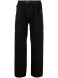 Gramicci logo-patch straight-leg trousers - Black