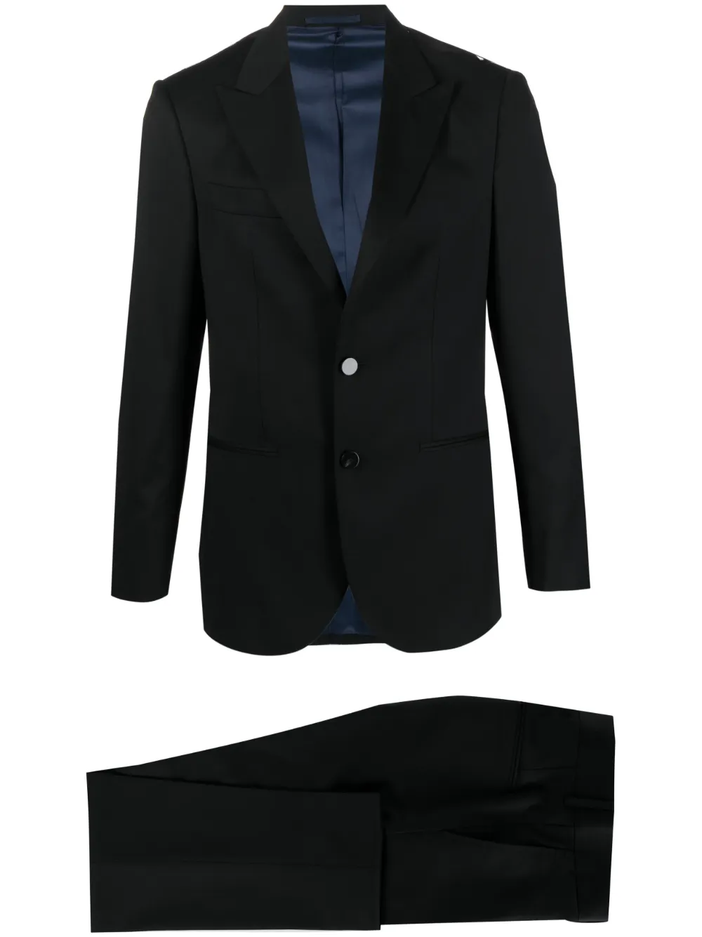D4.0 two-piece single-breasted wool suit