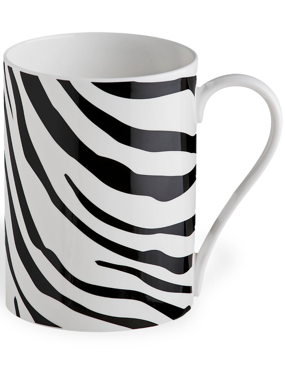 Roberto Cavalli Home Zebrage porcelain mug - White