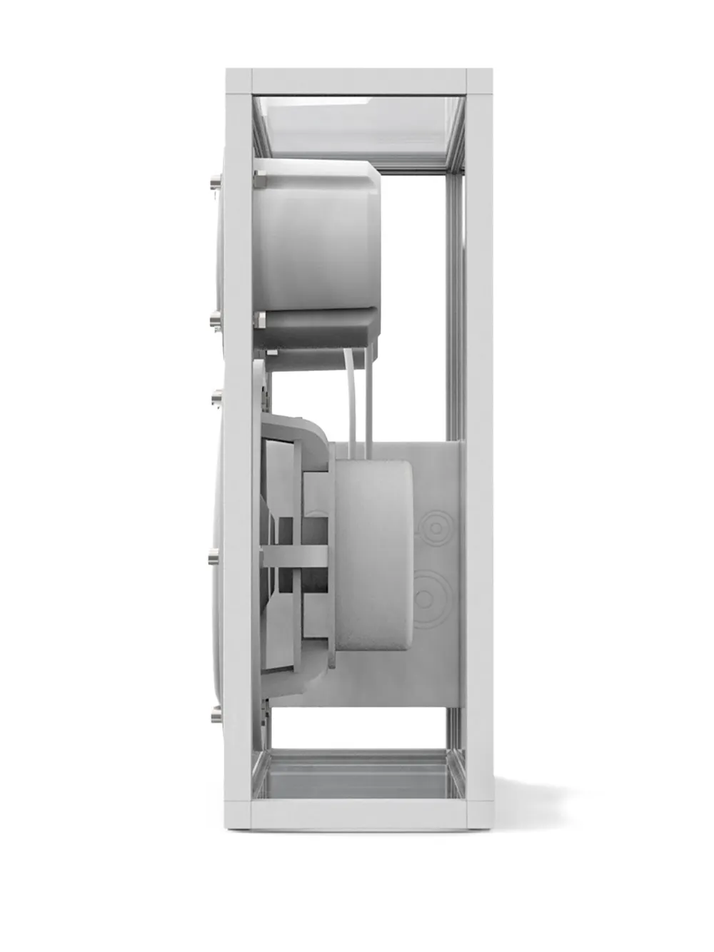 Transparent Speaker In White