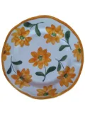 Les-Ottomans hand-painted porcelain plate (27cm) - White