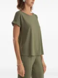 Lygia & Nanny rolled-sleeve back-slit T-shirt - Green