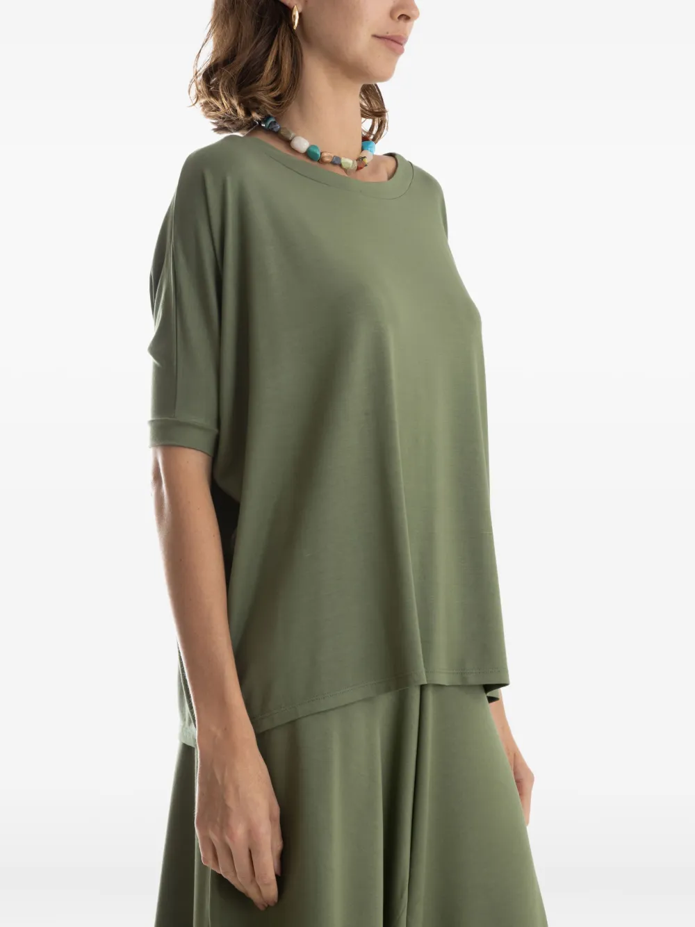 Lygia & Nanny boxy short-sleeve top | Green | Image 1
