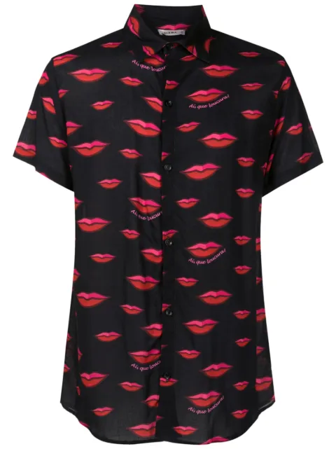 Amir Slama lips-print short-sleeved T-shirt