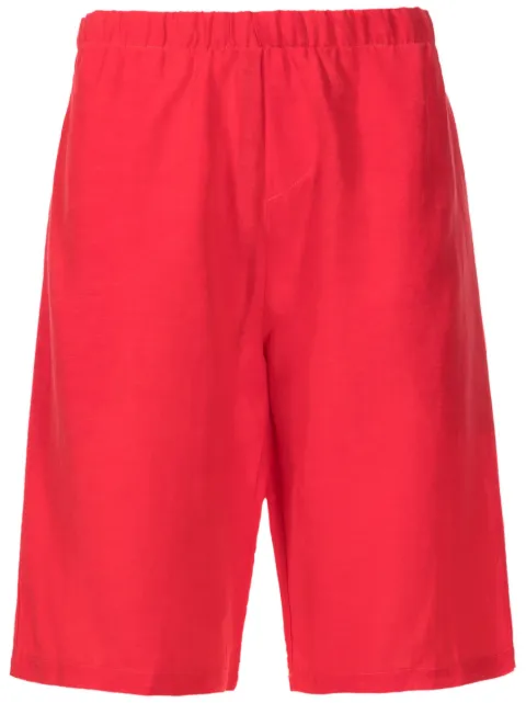 Amir Slama elasticated-waistband linen shorts