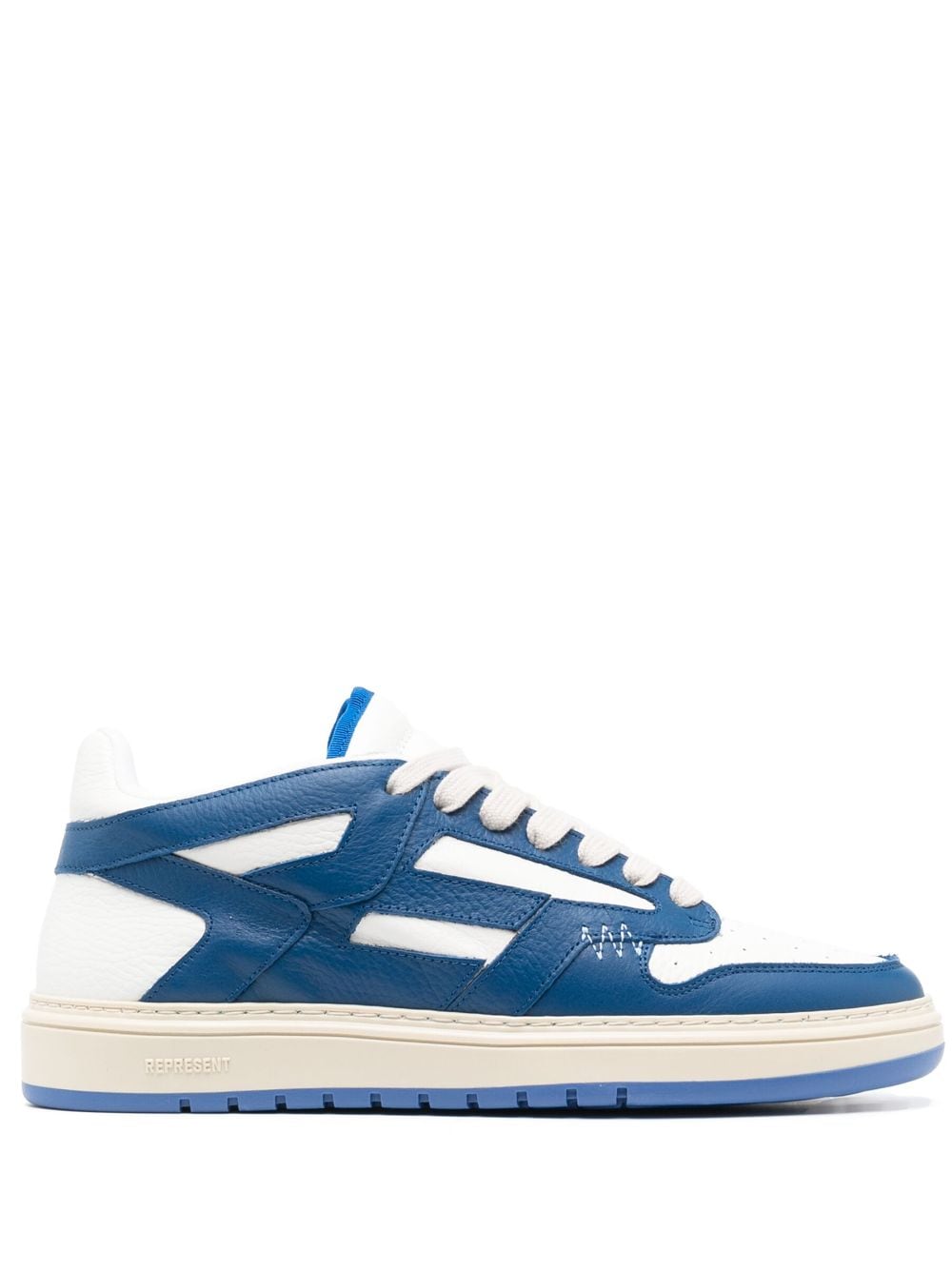 Represent Leather Reptor Low Sneakers In Blau