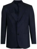D4.0 English vents virgin wool blazer - Blue