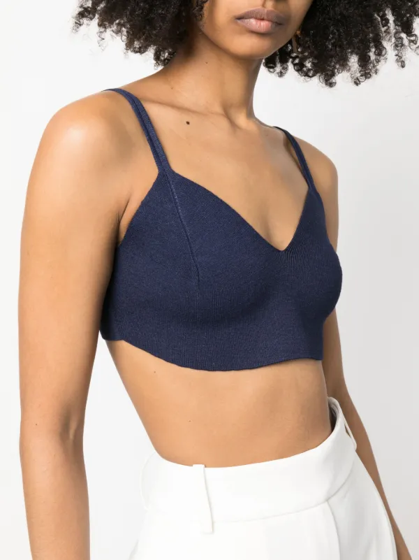 Ralph Lauren Collection silk-blend Knitted Crop Top - Farfetch