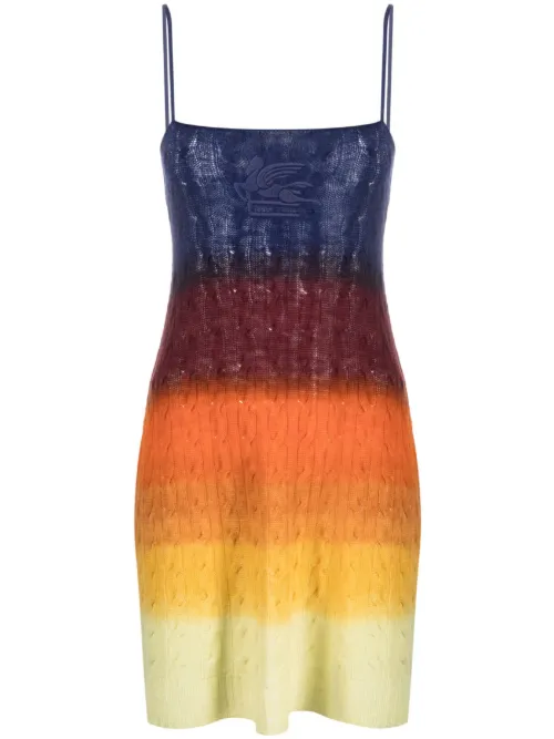 Robe en maille à effet dégradé - ETRO - Modalova