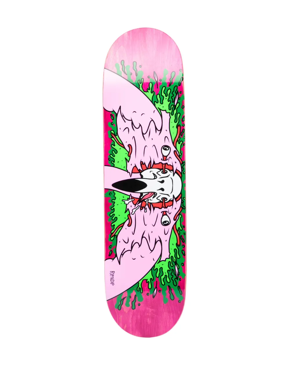 Ripndip Skull Face Flamingo Skateboard Deck In Pink