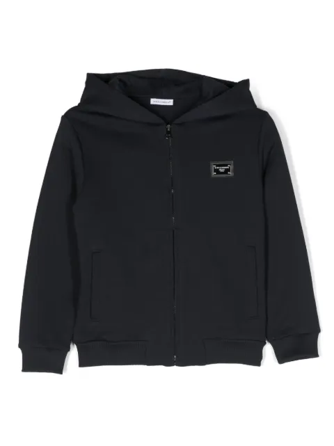Dolce & Gabbana Kids hoodie con placa del logo