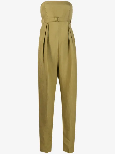 Alberta Ferretti belted strapless jumpsuit