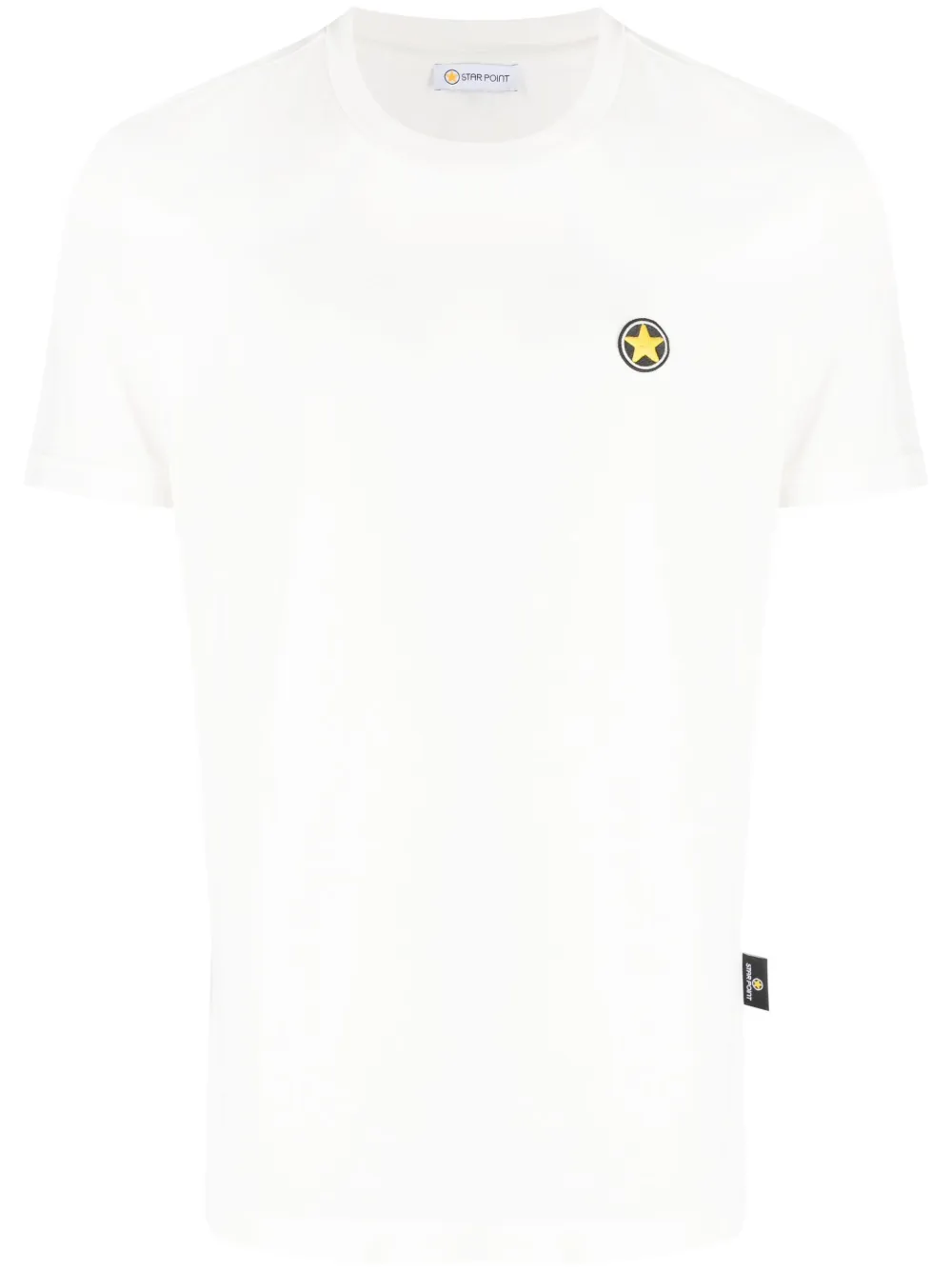 Star Point logo-patch cotton T-shirt | White | Image 1