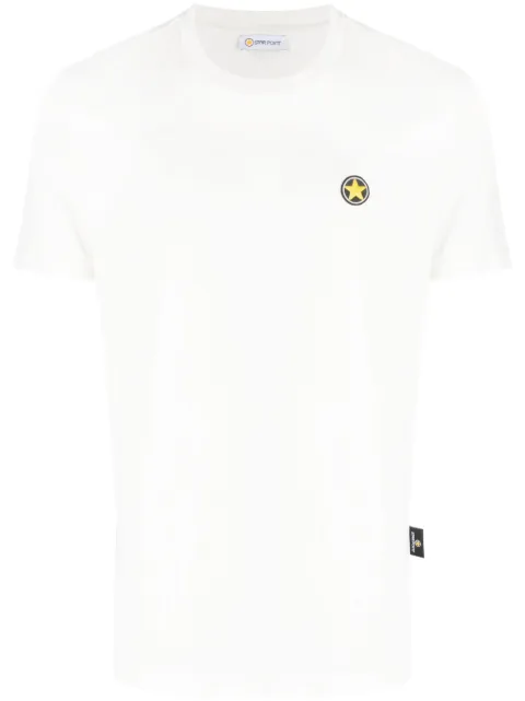 Star Point logo-patch cotton T-shirt