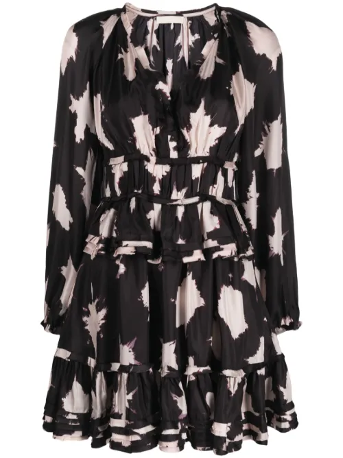 Robe courte Emery à effet tie dye - Ulla Johnson - Modalova