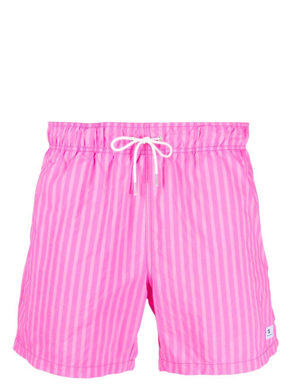 stripe-print swim shorts