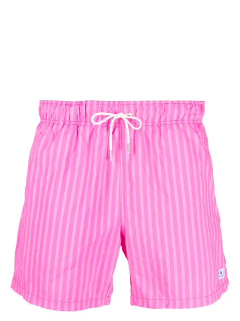 Department 5 stripe-print swim shorts