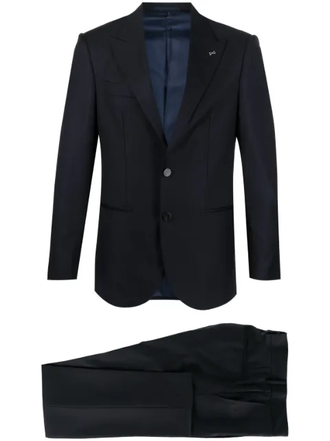 D4.0 single-breasted wool suit