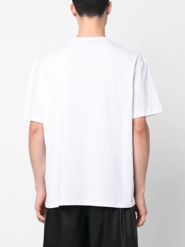 Tシャツ・カットソー JUST CAVALLI Woman T-Shirt White 77PAHA02CJ718 003 Shop Just Cavalli White Fashion Logo Regular Fit T-Shirt
