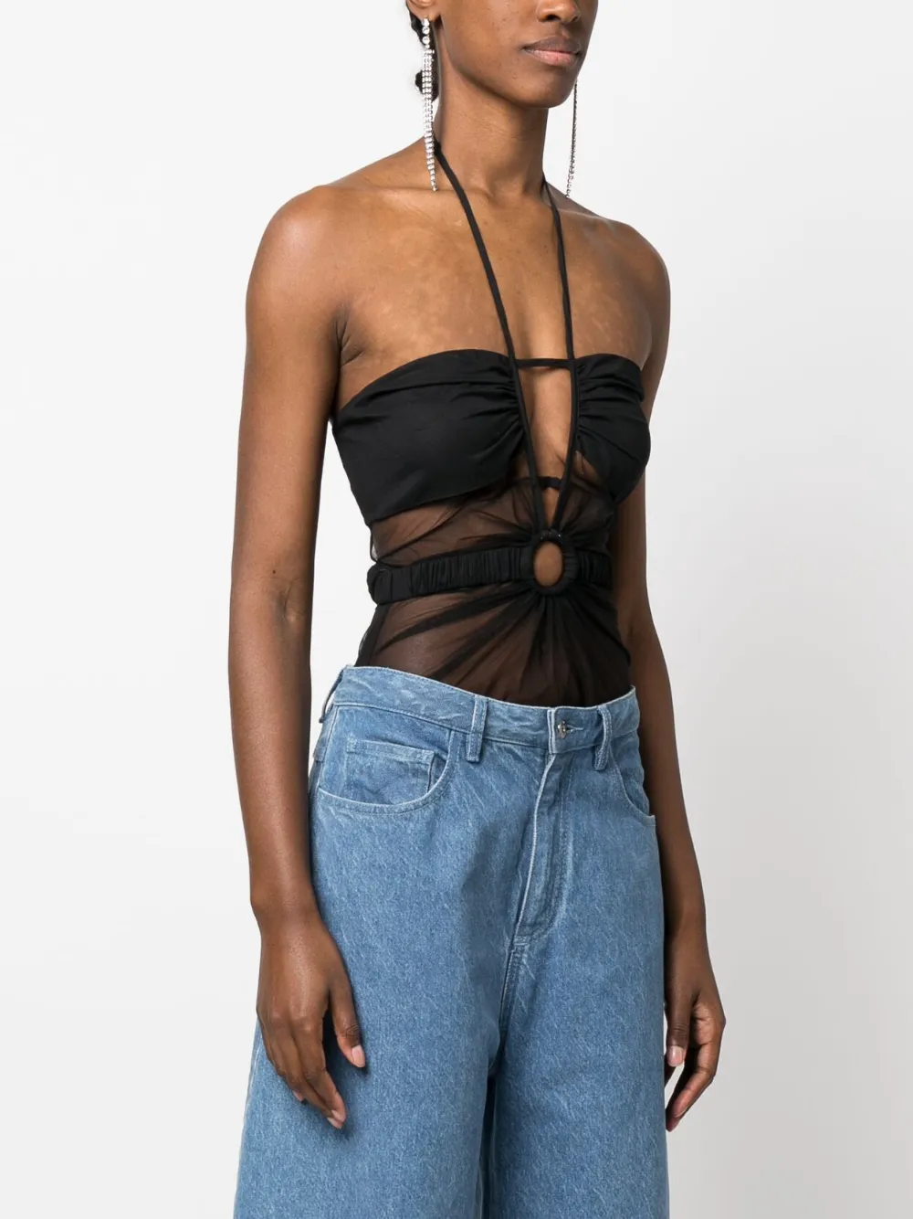 Nensi Dojaka Bodysuit In Schwarz