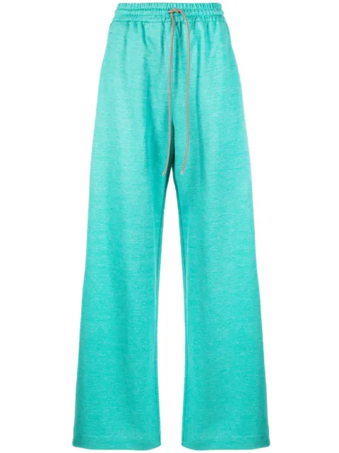 Max Mara pantalones acampanados con cordones en la pretina