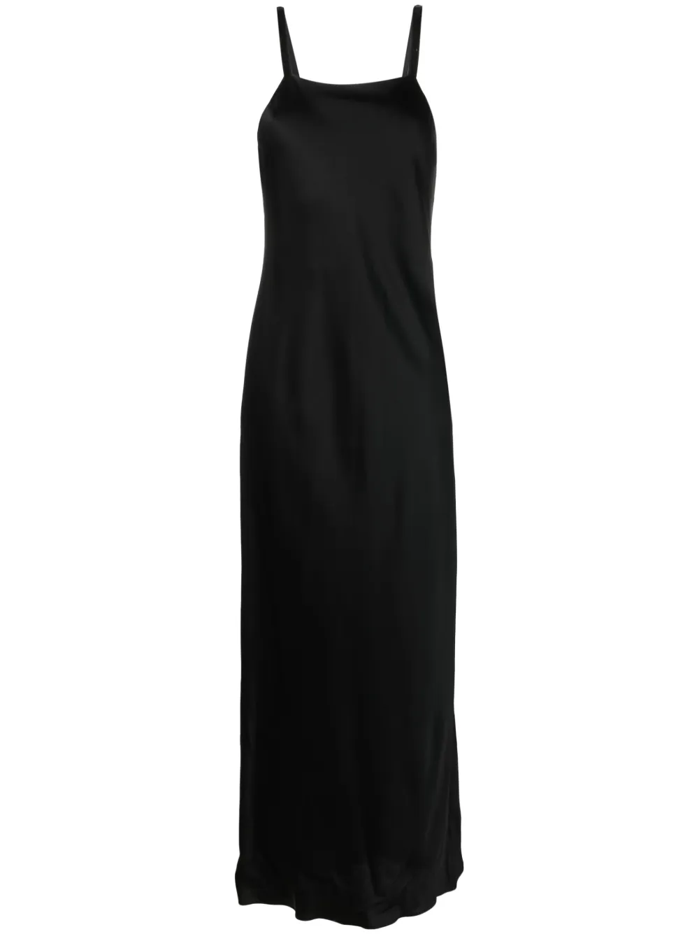 Antonelli Nicla Long Dress With Paillettes Strap In Black