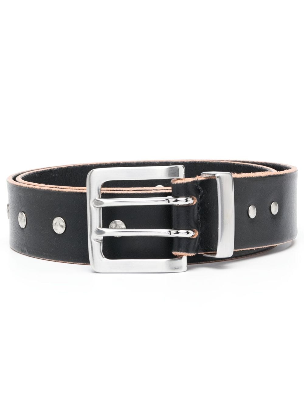 Our Legacy Broken Stud Leather Belt In Black Bridle Leather | ModeSens