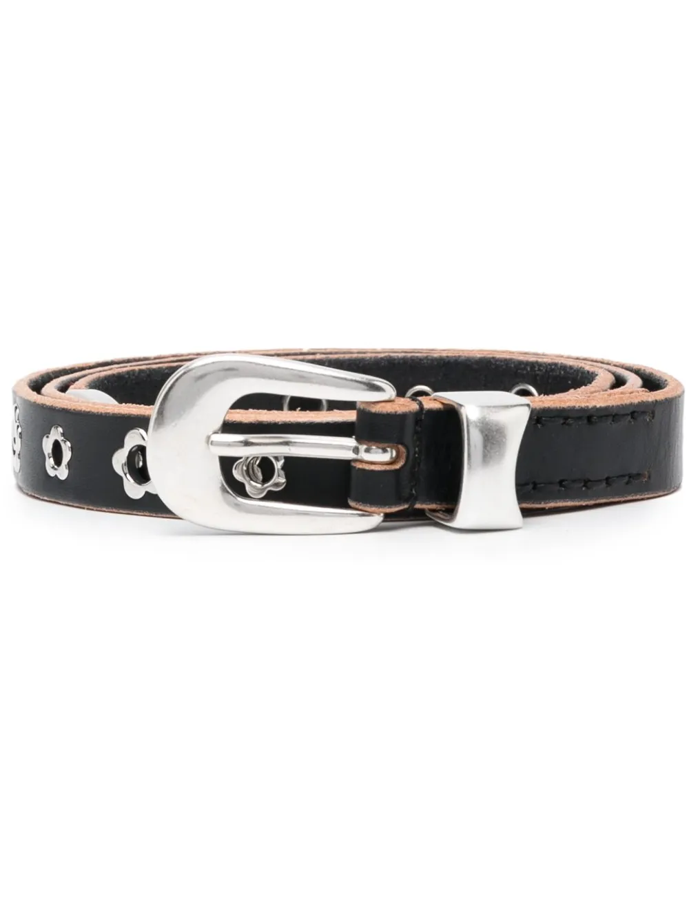 OUR LEGACY floral-detail Leather Belt - Farfetch