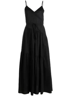 Matteau drop-waist Strapless Midi Dress | Black