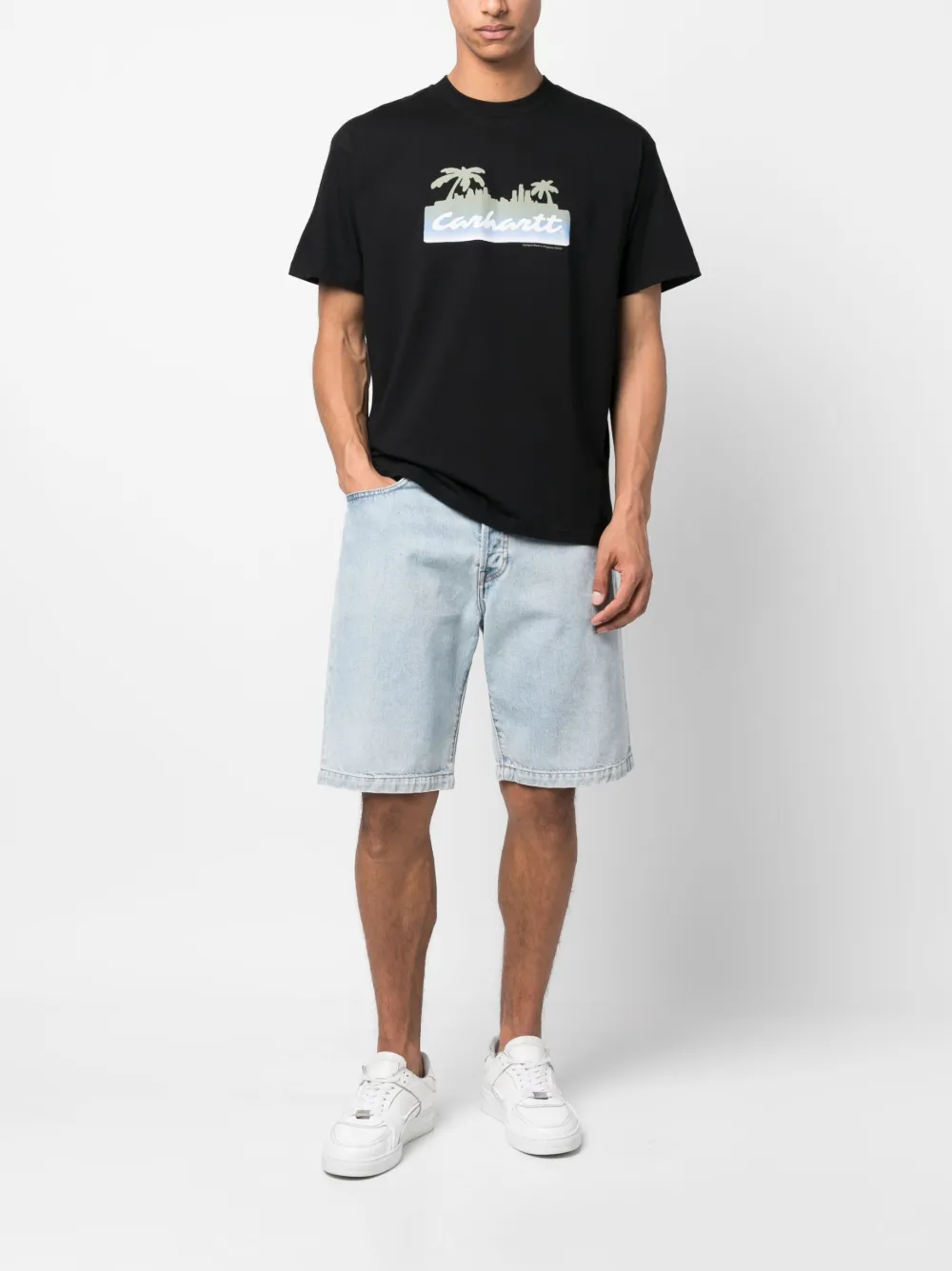 Carhartt WIP T-shirt met grafische print - Zwart
