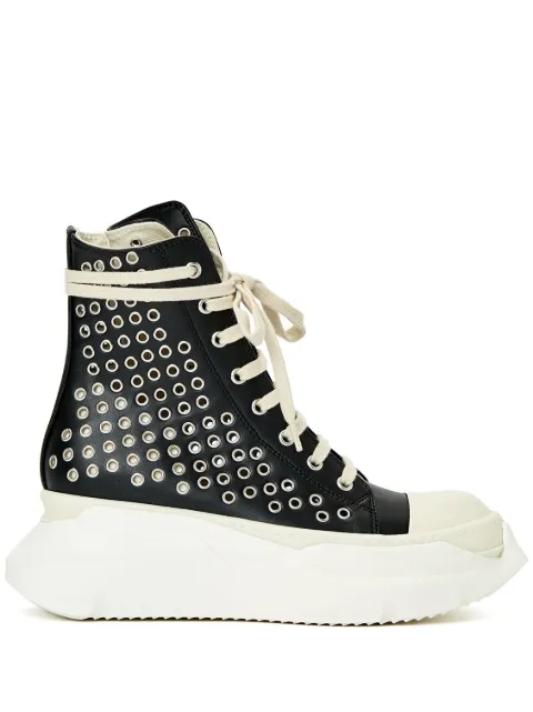 Rick Owens DRKSHDW tenis altos con detalles de ojales