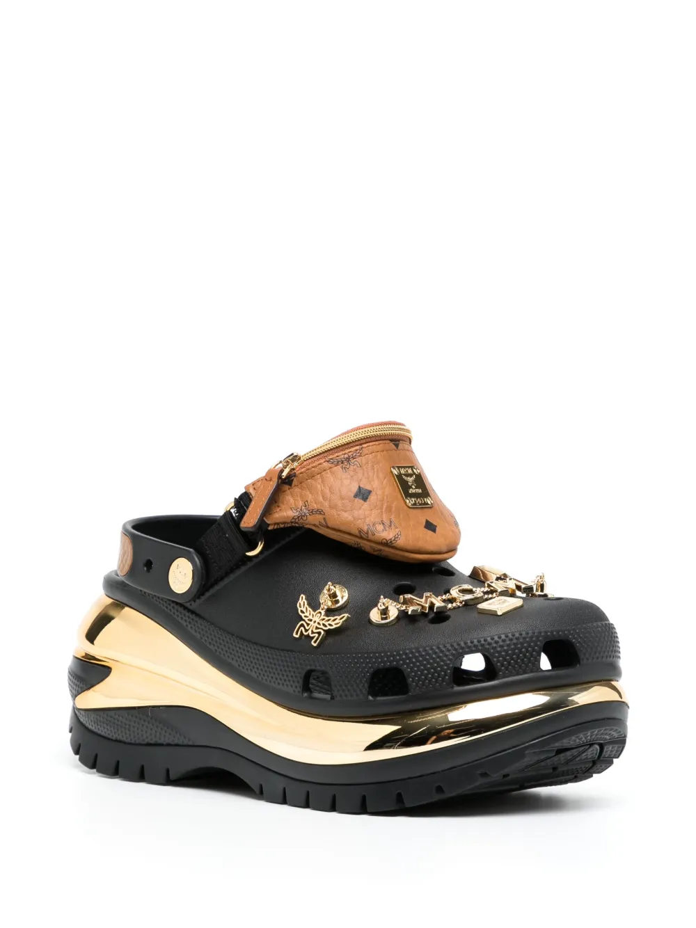 MCM x Crocs Mega Crush klompen - Zwart