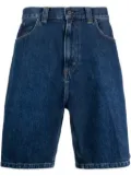 Carhartt WIP rear logo-patch denim shorts - Blue