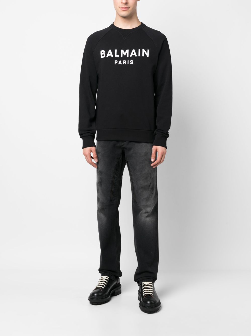 Balmain Trui met ronde hals - Zwart