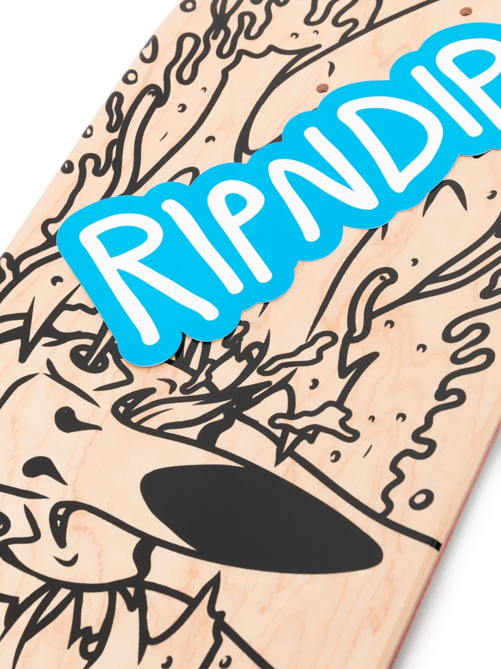 Ripndip Skull Face Flamingo Skateboard Deck In Neutrals