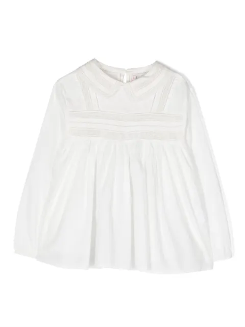Bonpoint blusa con cuello Peter Pan