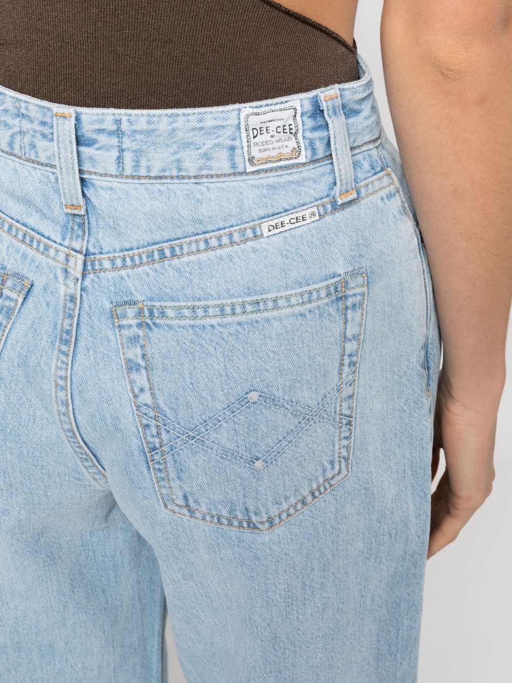 Shop Washington Dee Cee High-waist Wide-leg Jeans In Blue
