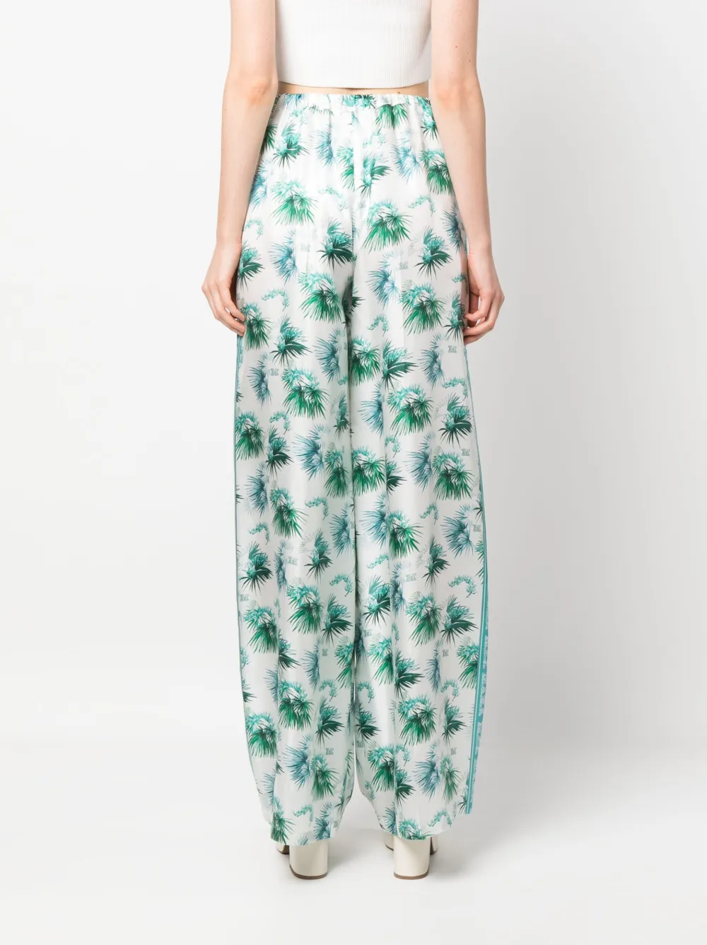Max Mara Broek met print Blauw