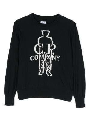 Cp company clearance logo jumper