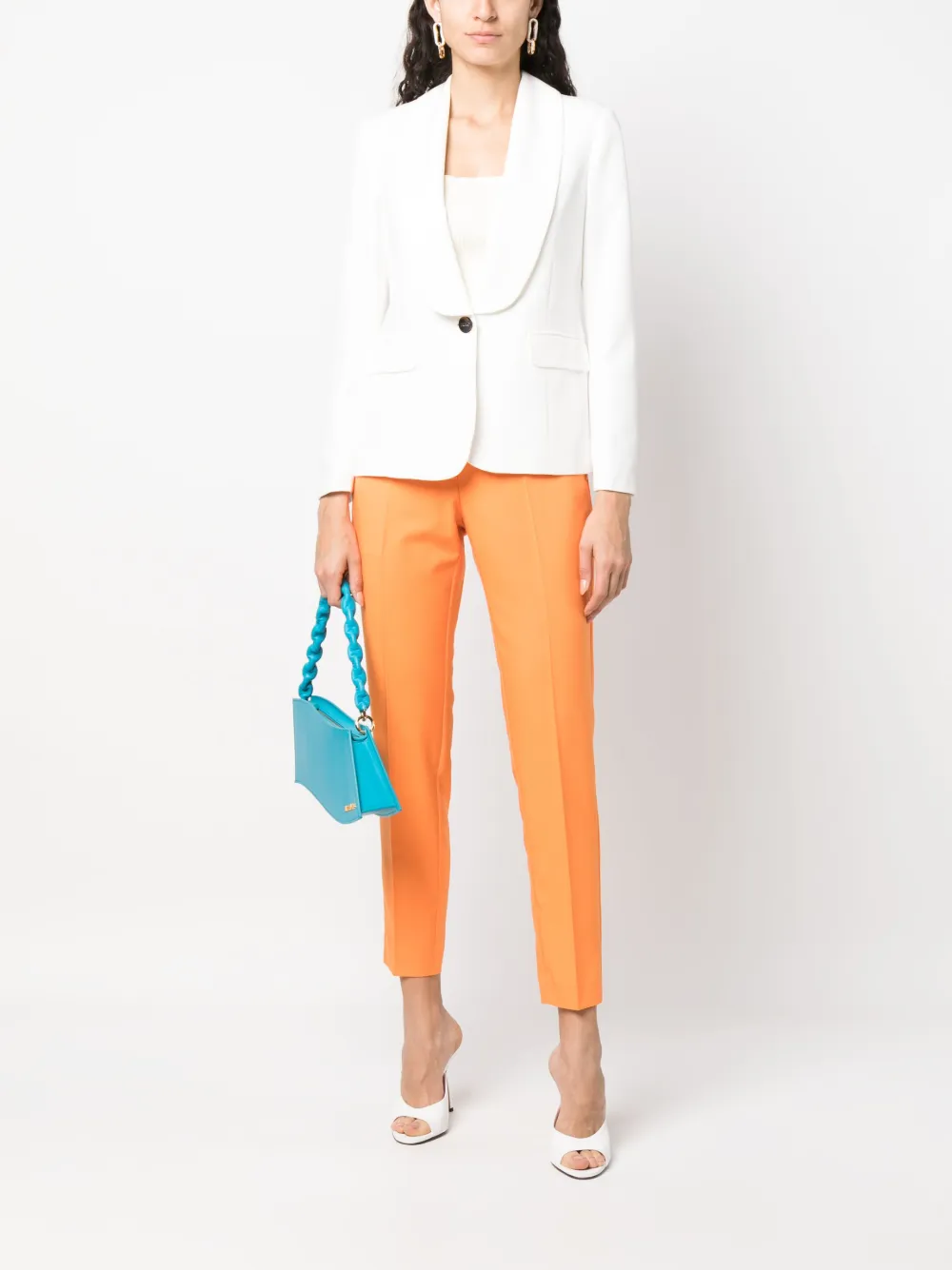 LIU JO Blazer met enkele rij knopen - Wit