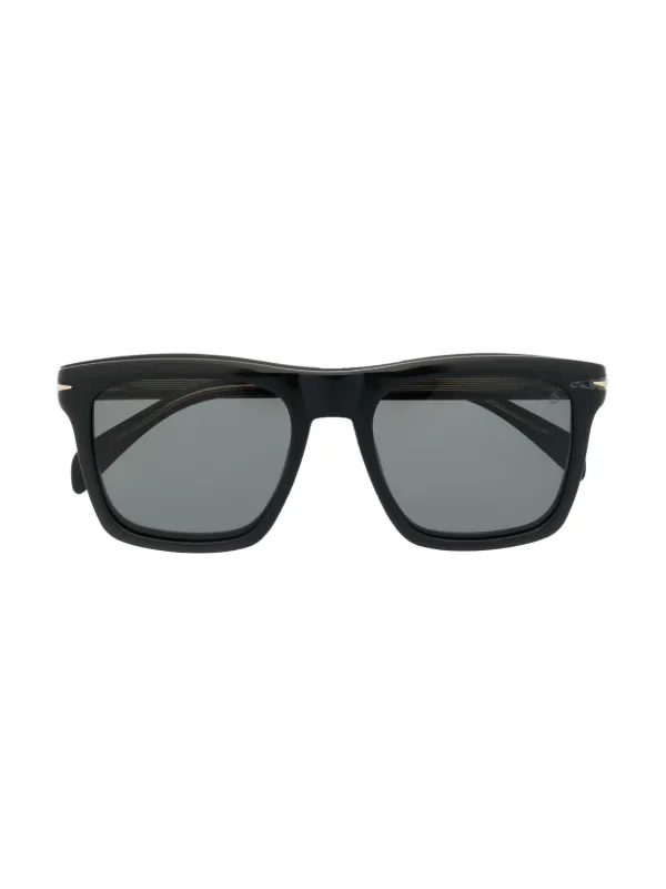 Eyewear By David Beckham スクエアフレーム サングラス | ブラック