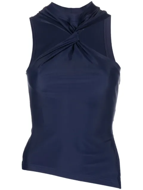 Courrèges twist-detail stretch blouse