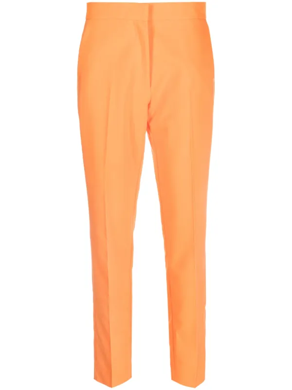 TWINSET high-waisted Cigarette Trousers | Orange
