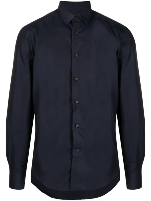 Lanvin spread-collar cotton shirt