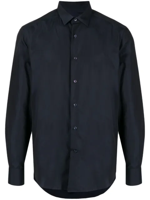 Lanvin spread-collar cotton shirt