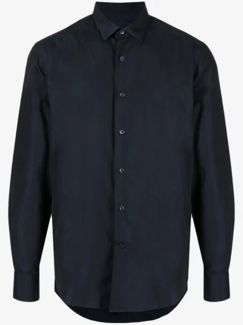 Lanvin spread-collar cotton shirt