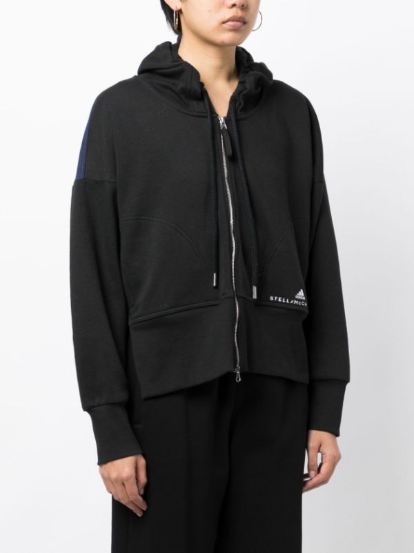 Stella McCartney Navy Monogram Zip-Up Jacket Stella McCartney