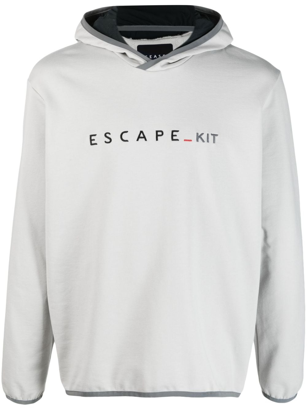 Sease Drone 2.0 Embroidered Hoodie In Grey