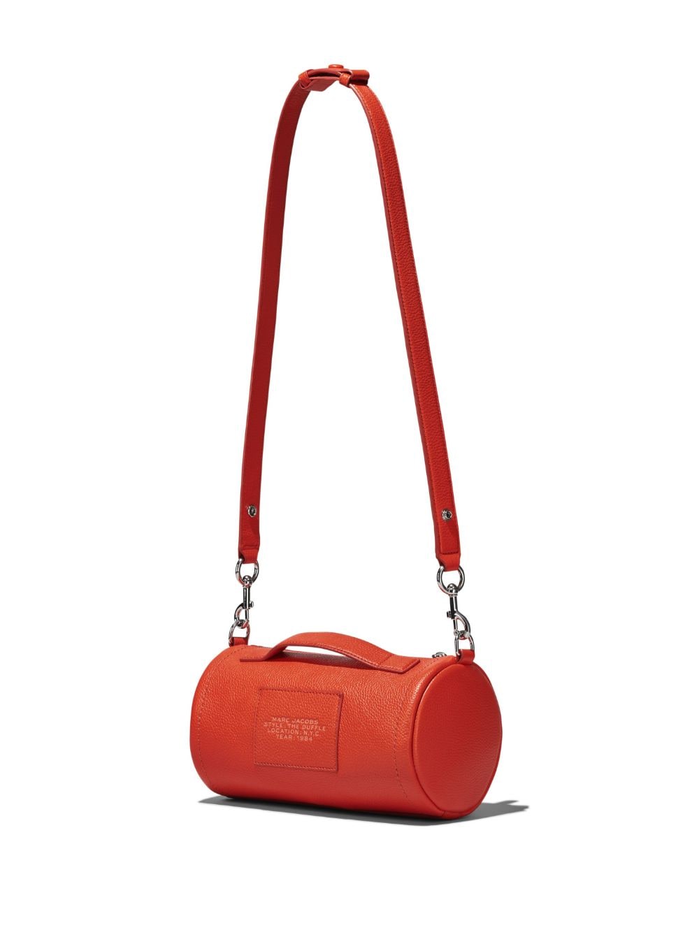 Shop Marc Jacobs The Leather Duffle Bag In Orange