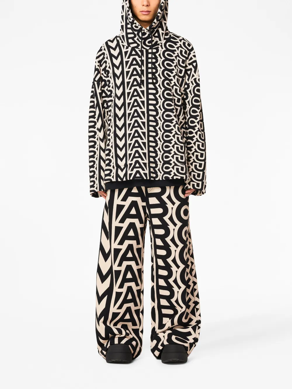Affordable Marc Jacobs monogram-print drawstring hoodie Women